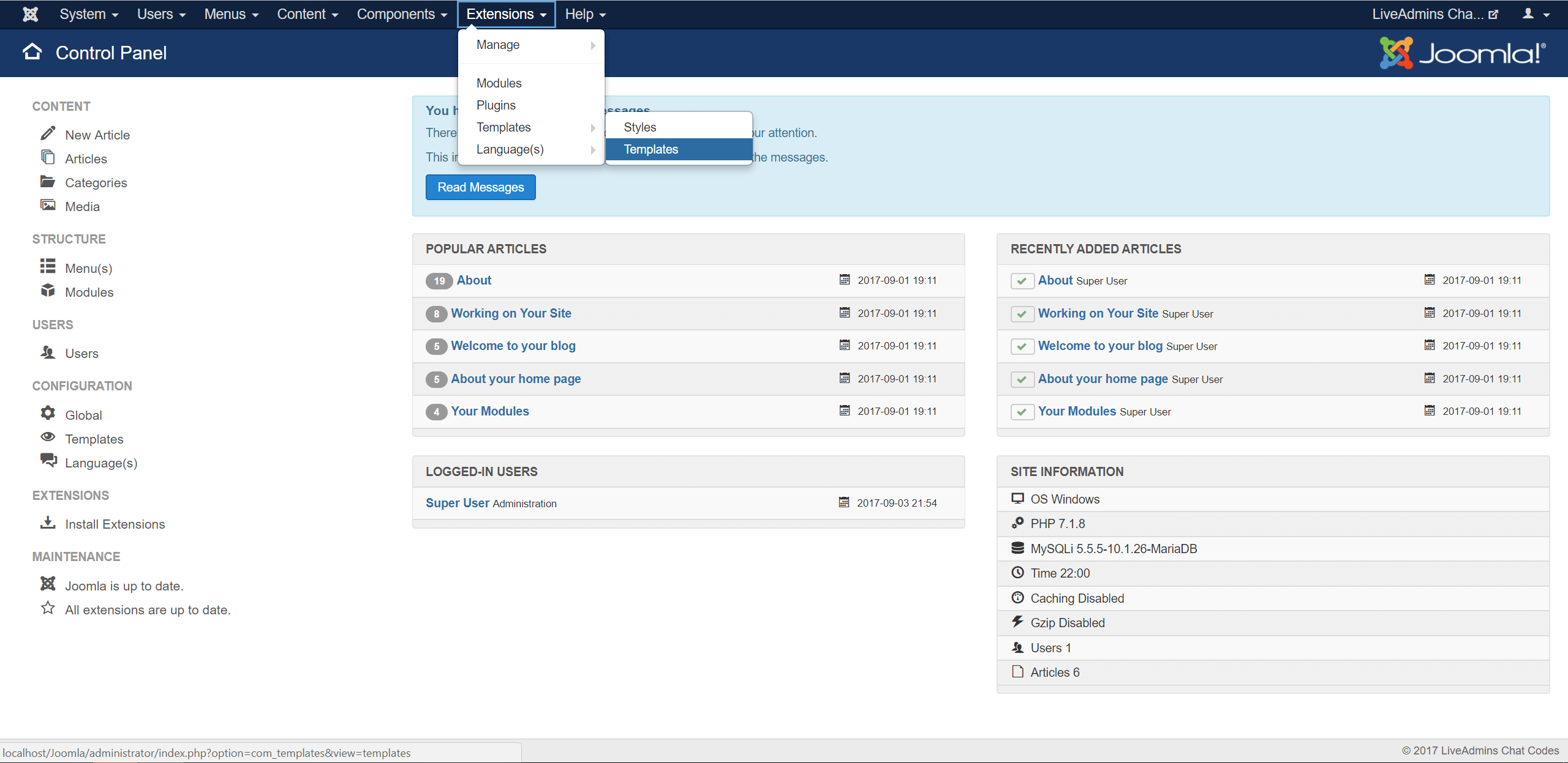 live chat software integrate with joomla