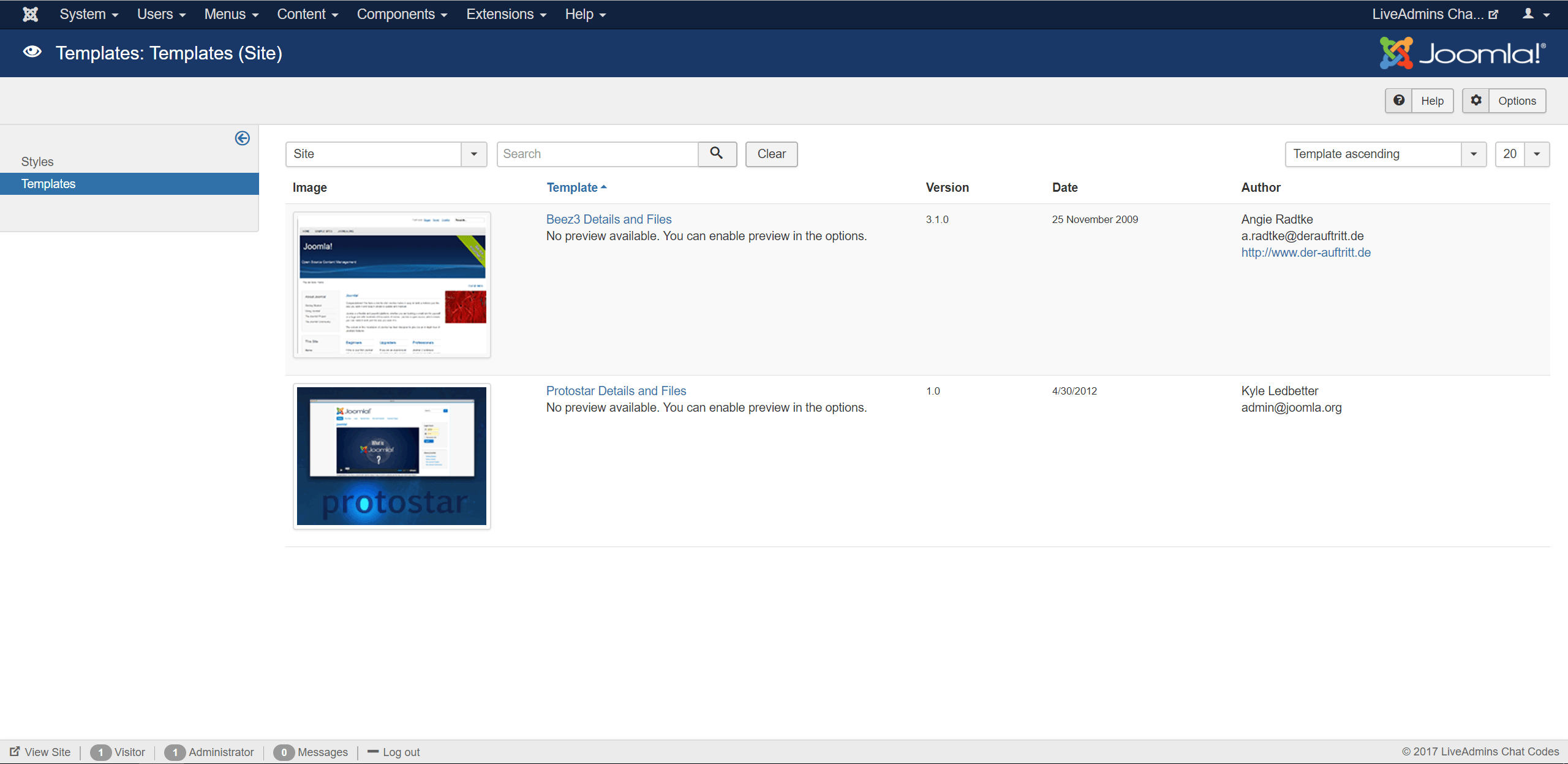 live chat software integrate with joomla