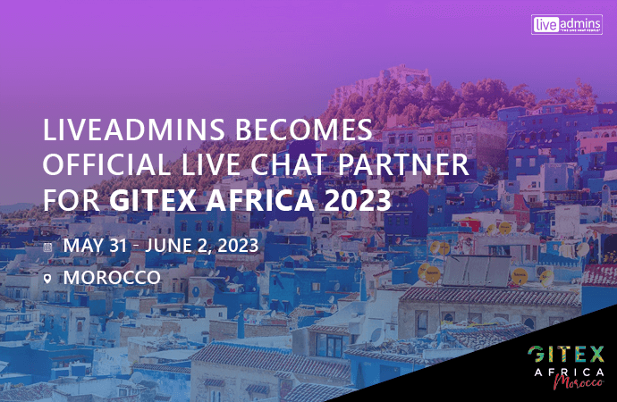LiveAdmins Becomes Official Live Chat Partner for GITEX Africa 2023