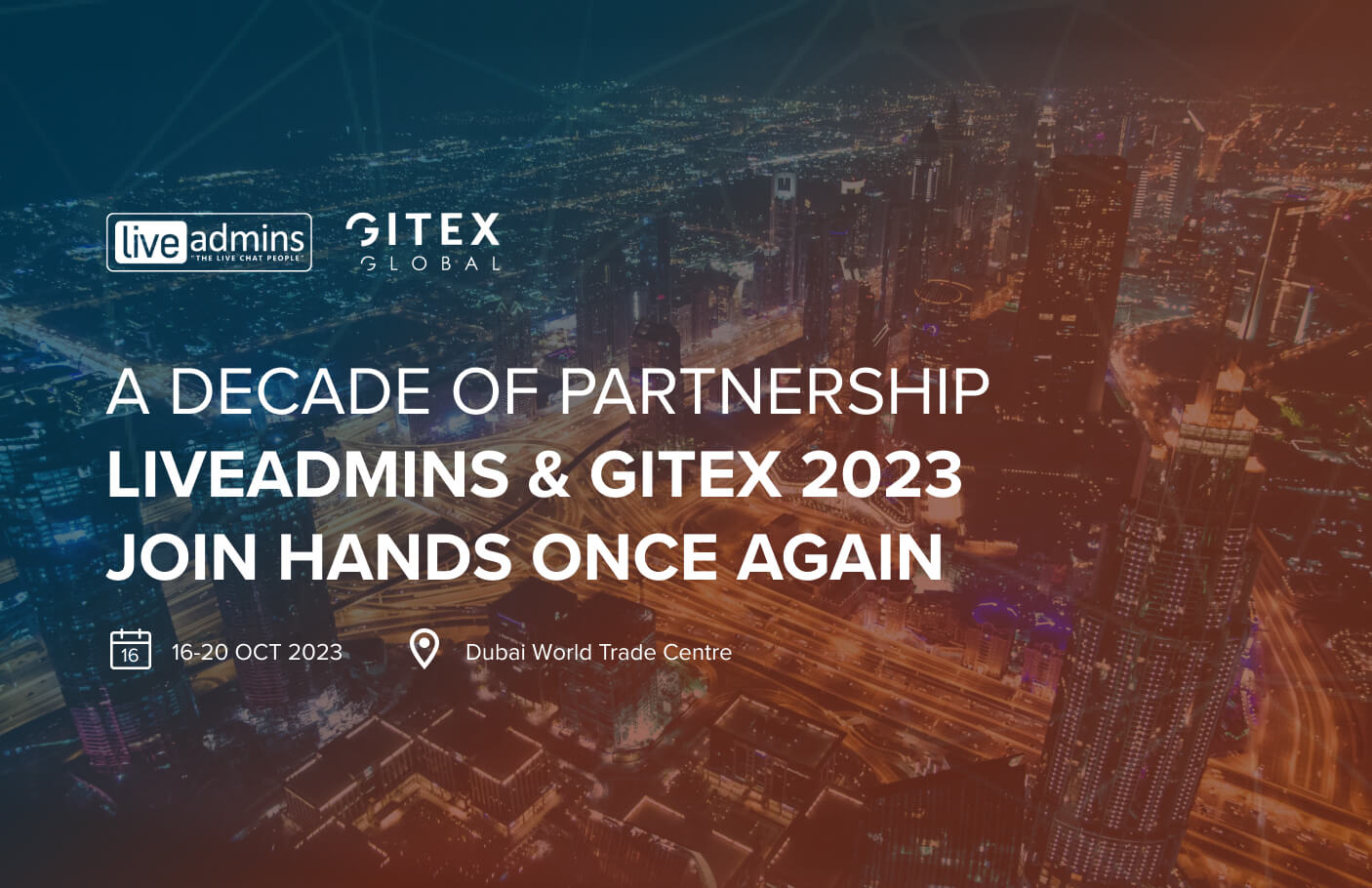 LiveAdmins Continues A Decade Of Collaboration As The Official Live Chat Partner For GITEX Global 2023